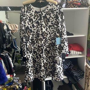 CeCe Leopard Dress new with tag